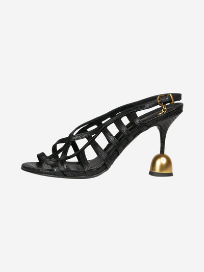 Black strappy sandal heels Heels Vanda Novak 