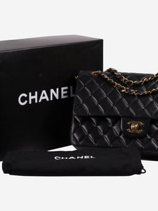Chanel Black medium lambskin vintage 2002-2003 Classic gold hardware double flap