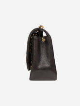 Load image into Gallery viewer, Black leather small vintage 1994-1996 Diana gold hardware flap bag Shoulder bags Chanel 
