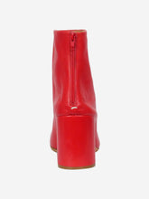 Load image into Gallery viewer, Red leather ankle boots - size EU 39 Boots Maison Margiela 
