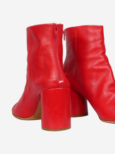 Maison Margiela Red leather ankle boots - size EU 39