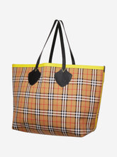 Load image into Gallery viewer, Neutral check canvas tote bag Tote Bags Burberry 
