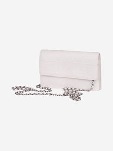 Chanel White 2005-2006 quilted wallet-on-chain bag