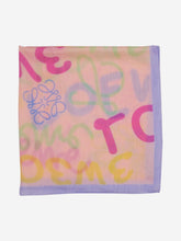 Load image into Gallery viewer, Loewe Pink logo print scarf Scarves Loewe 
