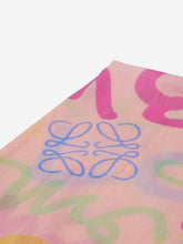 Load image into Gallery viewer, Loewe Pink logo print scarf Scarves Loewe 
