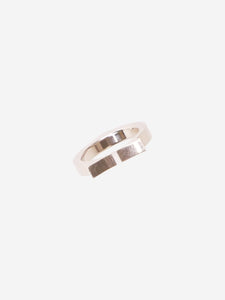 Cartier Silver 1990's Flat C ring