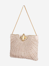 Load image into Gallery viewer, Neutral bejewelled woven leather top handle bag Top Handle Bags Etro 

