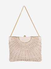 Load image into Gallery viewer, Neutral bejewelled woven leather top handle bag Top Handle Bags Etro 
