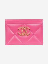 Load image into Gallery viewer, Pink 2020 19 leather card holder Wallets, Purses &amp; Small Leather Goods Chanel 
