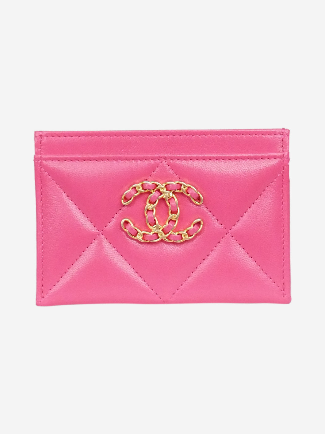 Pink 2020 19 leather card holder Wallets, Purses & Small Leather Goods Chanel 