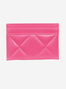 Chanel Pink 2020 19 leather card holder