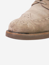 Load image into Gallery viewer, Brown suede lace up brogues - size EU 39 Flat Shoes Bottega Veneta 
