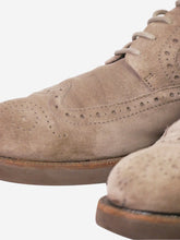 Load image into Gallery viewer, Brown suede lace up brogues - size EU 39 Flat Shoes Bottega Veneta 
