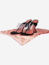 Load image into Gallery viewer, Black Zula sandal heels - size EU 38 Heels Amina Muaddi 
