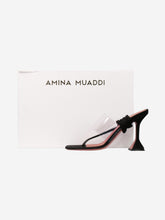 Load image into Gallery viewer, Black Zula sandal heels - size EU 38 Heels Amina Muaddi 
