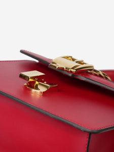 Gucci Red Sylvie leather mini top handle bag