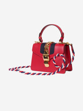 Load image into Gallery viewer, Red Sylvie leather mini top handle bag Top Handle Bags Gucci 
