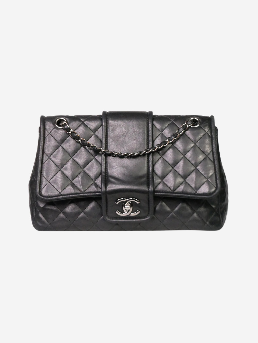 chanel double turnlock bag