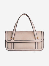 Load image into Gallery viewer, Pink suede contrastred trim flap top handle bag Top Handle Bags Loewe 

