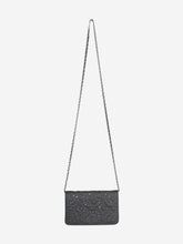 Load image into Gallery viewer, Grey 2019 silver hardware embellished lambskin leather Wallet On Chain Cross-body bags Chanel 
