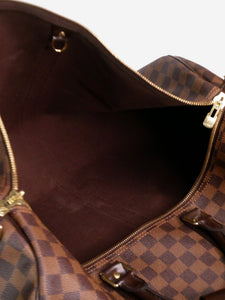 Louis Vuitton Brown 2010 monogram keepall Damier Ebene Bandouliere 55 travel bag
