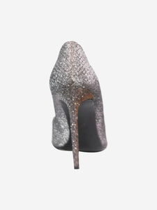 Saint Laurent Silver glittered point-toe heels - size EU 39.5