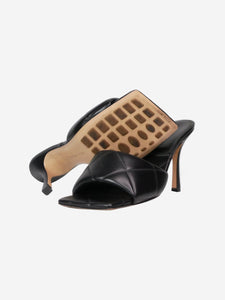 Bottega Veneta Black padded sandal heels - size EU 40