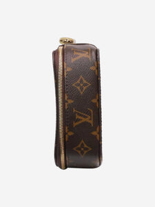 Louis Vuitton Brown monogram zipped jewellry box