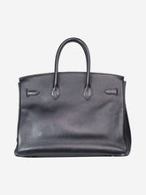 Load image into Gallery viewer, Navy vintage 2003 Birkin 35 Bag in Clemence leather Top Handle Bags Hermes 
