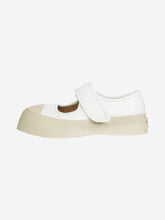 Load image into Gallery viewer, White Chunky-sole leather Mary-Jane trainers - size EU 40 Flat Shoes Marni 

