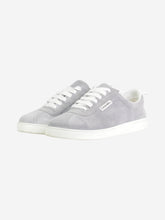 Load image into Gallery viewer, Grey lace up suede trainers with branded details - size EU 37.5 Trainers Chanel 
