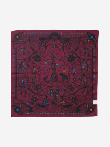 Burgundy patterned scarf Scarves Vivienne Westwood 