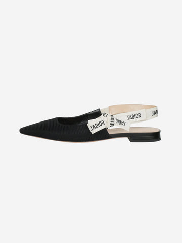 Black J'Adior fabric slingback shoes - size EU 37 Shoes Christian Dior 