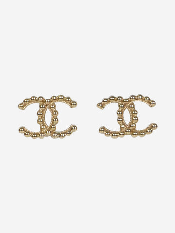 Gold CC studs Jewellery Chanel 