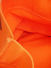 Load image into Gallery viewer, Orange 2013 canvas tote with silver hardware and top leather handles Tote Bags Hermes 
