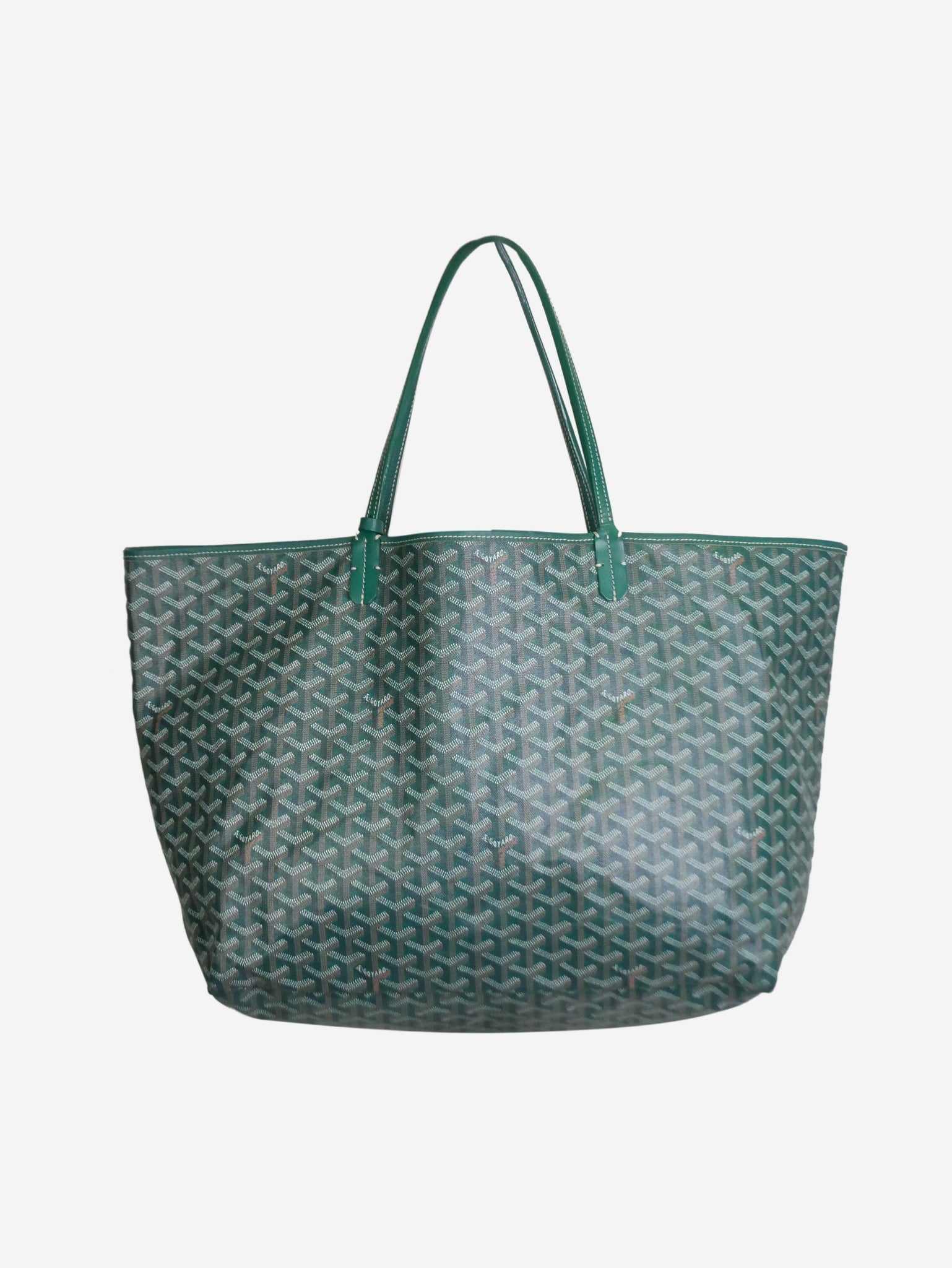 Goyard Saint Louis PM Tote Bag Beautiful Green with Pouch pre-owned Japan