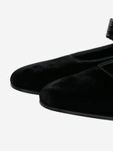 Load image into Gallery viewer, Black velvet Mary Jane heeled shoes - size EU 42 Flat Shoes Le Monde Beryl 
