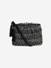 Load image into Gallery viewer, Black sparkly embellished shoulder bag Shoulder bags Judith Leiber 

