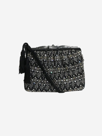 Black sparkly embellished shoulder bag Shoulder bags Judith Leiber 