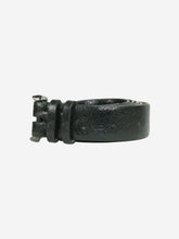 Load image into Gallery viewer, Black textured patent leather belt Belts Brunello Cucinelli 
