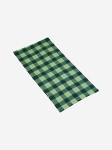 Acne Studios Green check wool scarf