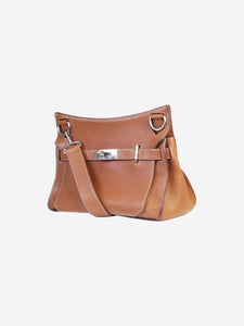 Hermes Brown 2014 silver hardware Togo leather Jypsier 31 bag