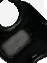 Load image into Gallery viewer, Black Castell raffia top handle bag Top Handle Bags Hereu 
