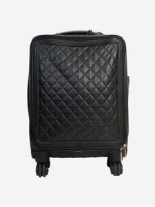 Chanel Black 2017 leather quilted suitcase