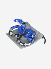 Load image into Gallery viewer, Blue scarf hoop earrings Jewellery Balenciaga 
