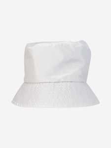 Moncler White bucket hat