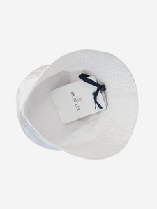 Moncler White bucket hat