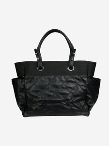 Chanel pre-owned black 2012-2013 Biarritz leather tote bag