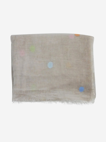 Beige dotted scarf Scarves Faliero Sarti 