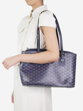 Load image into Gallery viewer, Blue Okinawa PM monogram tote bag Top Handle Bags Goyard 
